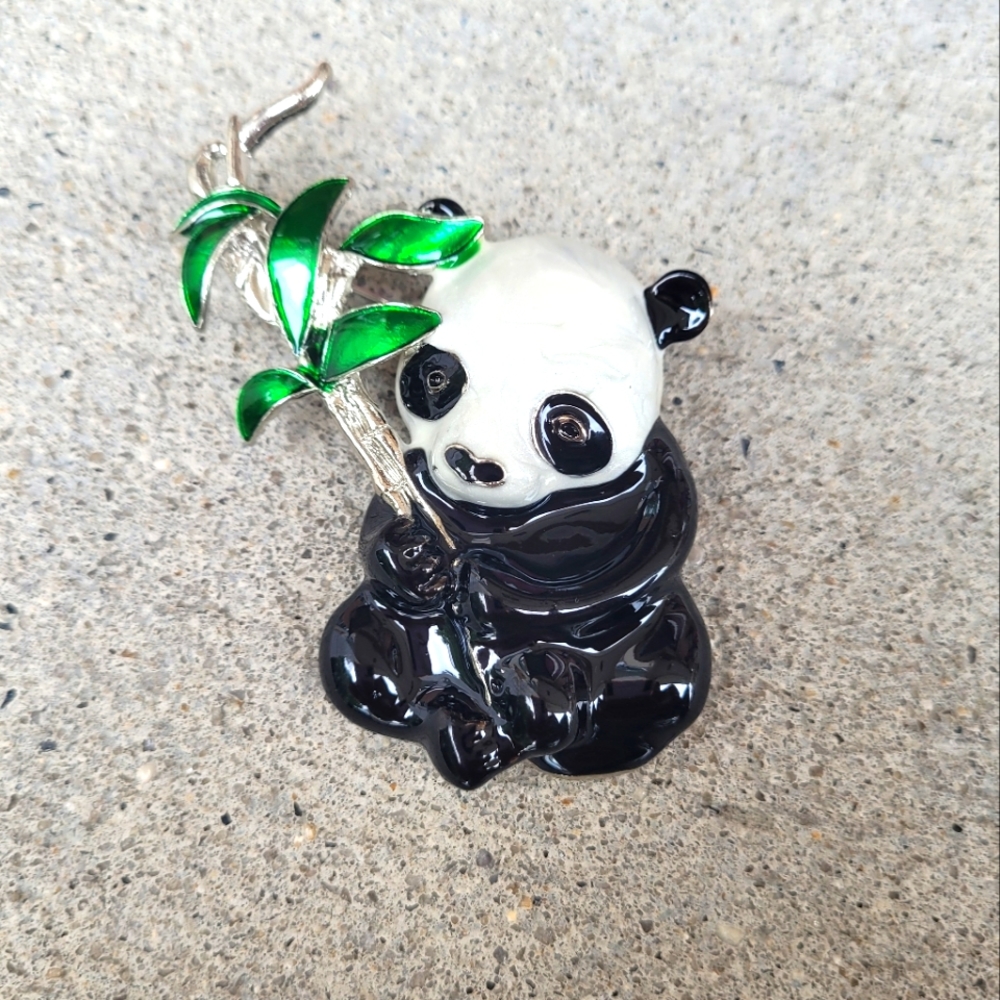 Panda Brooch NWT